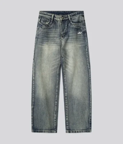 Deputy Department Blau Gewaschen Denim Pants (2)