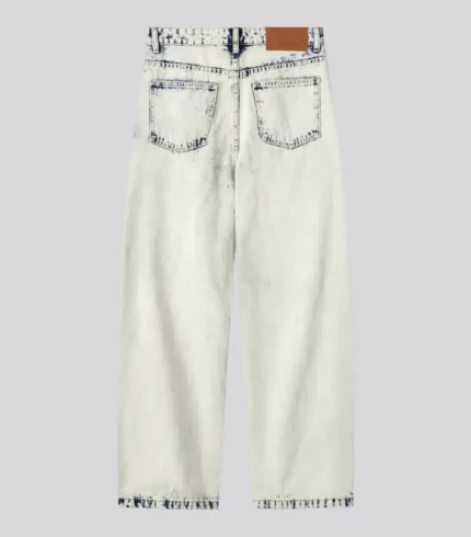 Deputy Department Bleached Denim Pants (1)