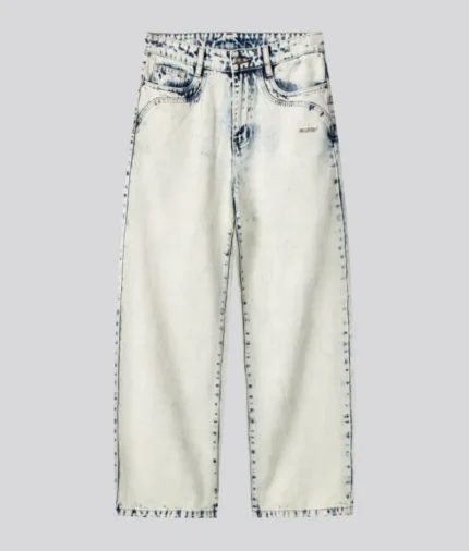 Deputy Department Bleached Denim Pants (2)